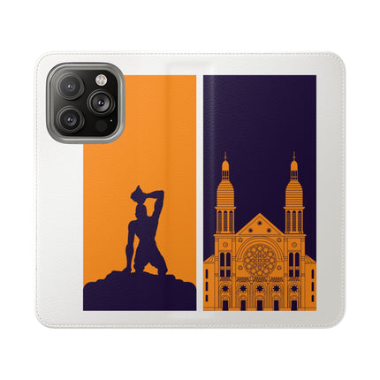 Ayiti Soulscape Marron And Cathedral Mirrored Flip Case for iPhone Edition Symbol of Dual Heritage
