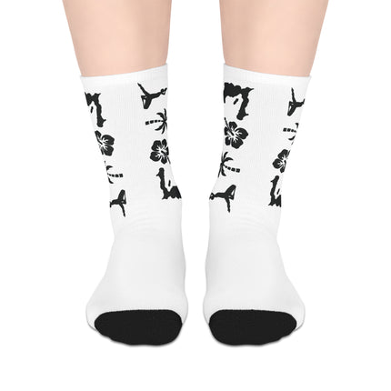 Haiti Nature Emblem Limited Heritage Mid Length Socks Coastal And Tropical Edition