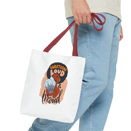 Haitian Loud & Proud Premium Cultural Tote Bags Limited Artist Edition - CreoleSizzle