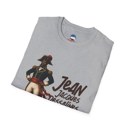 Jean-Jacques Dessalines Freedom Forged in Fire T-Shirt Haitian Independence Leader Unisex Softstyle T-Shirt