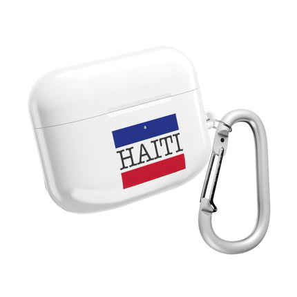 Haitian Flag and Name Minimalist National Pride AirPods Case Everyday Heritage Edition