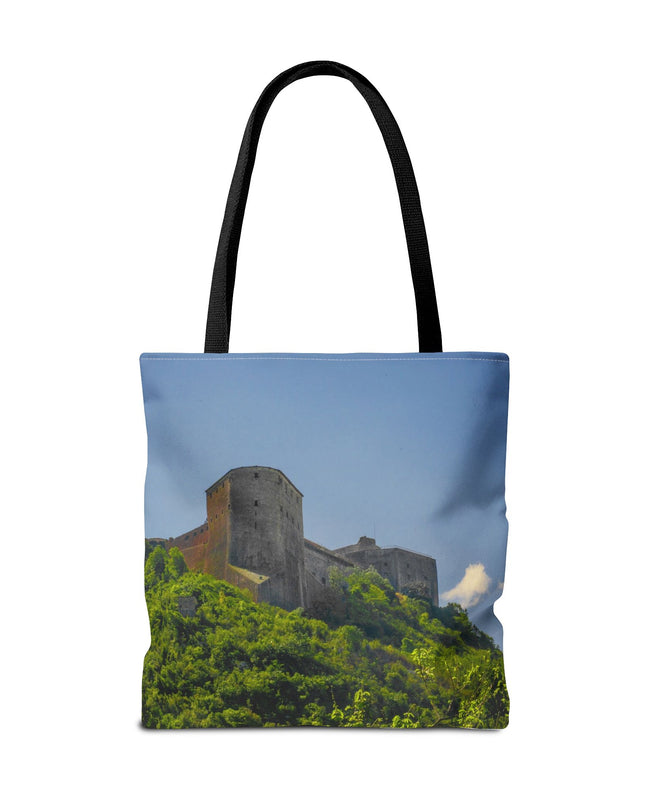 Haitian Citadelle Laferrière Tote Bag – Historical Haiti Travel Bag – Durable All-Over Print Shopping Bag - CreoleSizzle