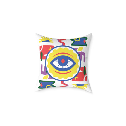 Ancestral Vision Pillow Afro-Haitian Mysticism Design Creole Protection Symbol Limited Cultural Drop - CreoleSizzle