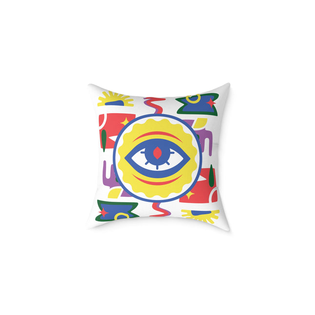 Ancestral Vision Pillow Afro-Haitian Mysticism Design Creole Protection Symbol Limited Cultural Drop - CreoleSizzle