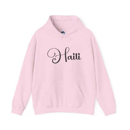 The Calligrapher’s Mark Minimalist Haiti Hoodie Cultural Pride Series Unisex Premium Hoodie