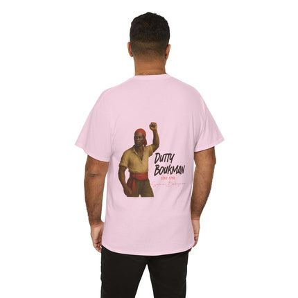 Dutty Boukman Unisex Cotton Tee Afrocentric Heritage Shirt Revolutionary Design History Lover’s Gift Inspirational T-Shirt