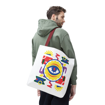 Vodou Eye Haitian Spiritual Art Tote Afro-Haitian Mysticism Design - CreoleSizzle