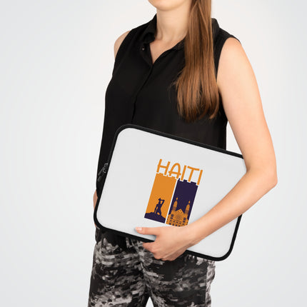 Ayiti Soulscape Neg Marron Cathedral Heritage Laptop Sleeve Faith Freedom Collection - CreoleSizzle