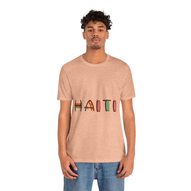 Lakou Vibes Vibrant Haiti Graphic Tee Cultural Pride Series Unisex Short Sleeve Casual Summer Outfit, Travel Souvenir
