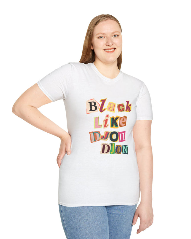 Black Like Djondjon T-Shirt – Haitian Culture Statement Tee – Unisex Soft-Style Cotton Shirt - CreoleSizzle