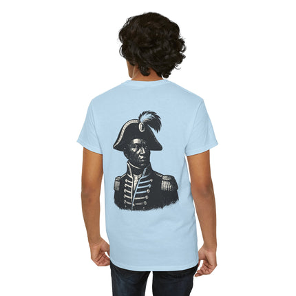 The Visionary’s Gaze Toussaint-Inspired Graphic T-Shirt Haitian Freedom Series Unisex Heavy Cotton T-Shirt