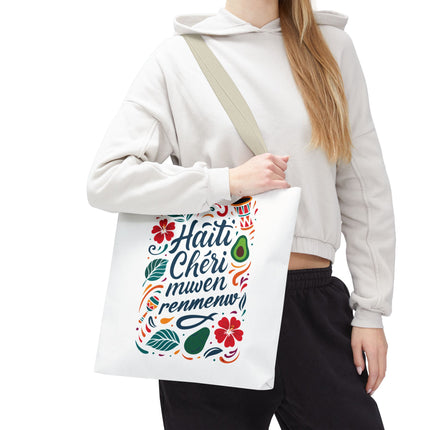 Haiti Chéri Mwen Renmenw Limited Edition Heritage Tote Love Letter to Haiti - CreoleSizzle