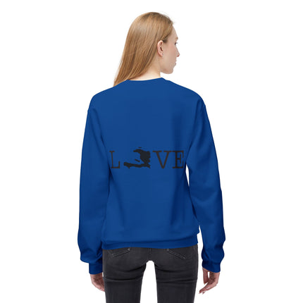 Island Love Haitian Pride Graphic Sweatshirt Unisex Midweight Fleece Afro-Caribbean Lifestyle Crewneck
