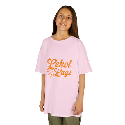 Kids Haitian Heritage Tee Lekol Lage Graphic ShirtKids Heavy Cotton™ Tee - CreoleSizzle