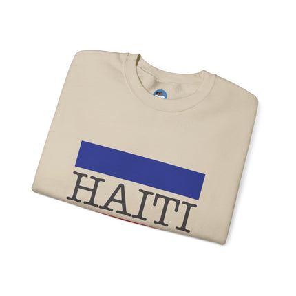 Haitian Pride Crewneck Sweatshirt Unisex Flag Design Pullover Cozy Heritage Apparel & Gift