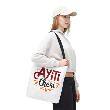 Ayiti Chéri Limited Edition Heritage Tote Bag Sweet Haiti Design - CreoleSizzle