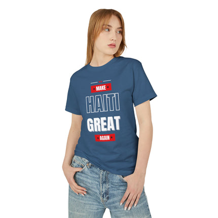 Make Haiti Great Again T-Shirt Haitian Pride Statement Sustainable & Durabl Unisex Garment-Dyed Heavyweight Cotton Tee - CreoleSizzle