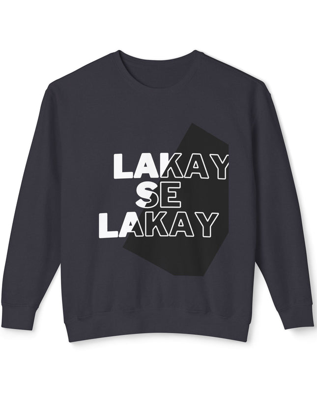 Lakay Se Lakay Crewneck Sweatshirt Haitian Heritage Statement Sweater Unisex Lightweight Crewneck Sweatshirt - CreoleSizzle