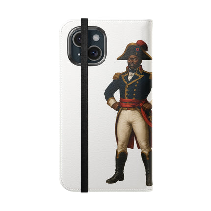 Legacy of Dessalines Limited Heritage Collector’s Tee Flip Case Stylish Phone Wallet Case Revolutionary Leadership Edition