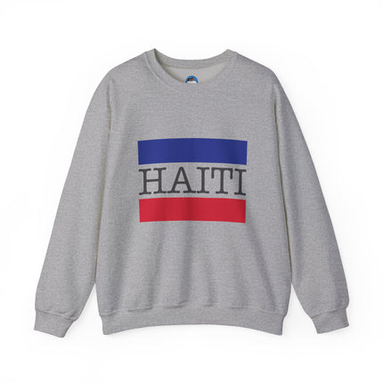 Haitian Pride Crewneck Sweatshirt Unisex Flag Design Pullover Cozy Heritage Apparel & Gift
