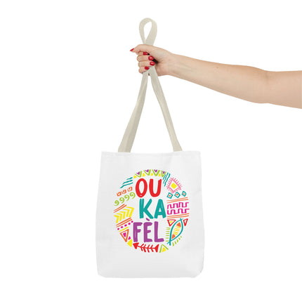 Ou Ka Fè’l Limited Edition Creole Motivation Tote Inspirational Haitian Design - CreoleSizzle