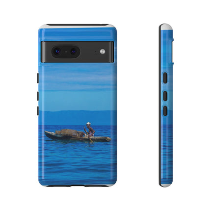 Haitian Fisherman Phone Case – Coastal Art Design – Durable, Stylish Caribbean Inspired Case - CreoleSizzle