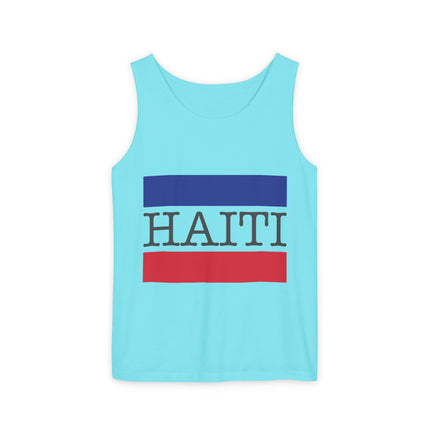 Haiti Pride Tank Top Flag Emblem Heritage Shirt Unisex Summer Streetwear Everyday Haiti Collection