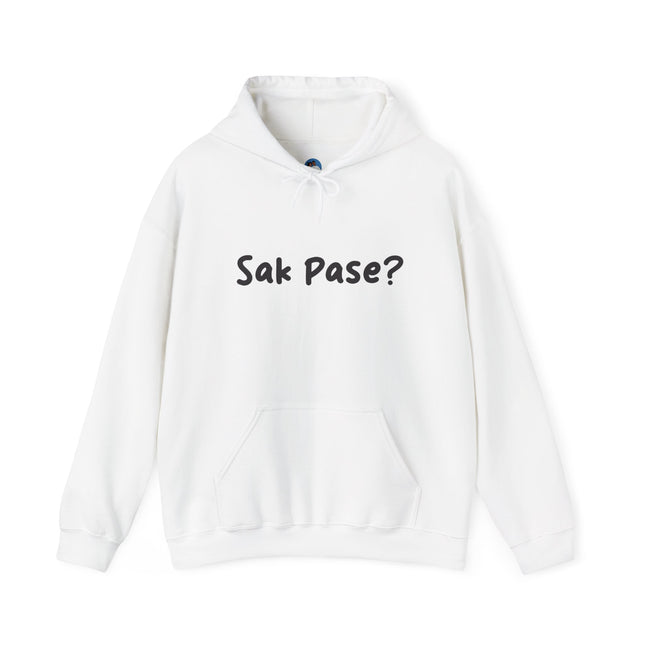 Sak Pasè? Haitian Greeting Hoodie Cultural Streetwear Unisex Premium Hooded Sweatshirt Caribbean Pride Series