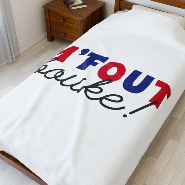 M’FOUT Bouke Haitian Humor Plush Blanket Limited Edition Creole Expression Series - CreoleSizzle