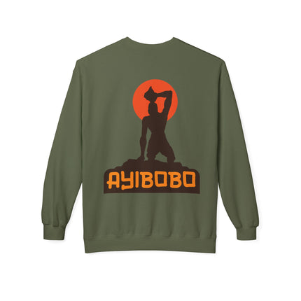 Ayibobo Legacy Spiritual Haitian Heritage Crewneck Sweatshirt Afro-Spiritual Series Unisex Midweight Fleece