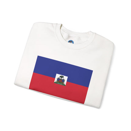 Proud Haitian Heritage Flag Sweatshirt Cultural Pride Series Unisex Premium Crewneck Proud Haitian Sweatshirt