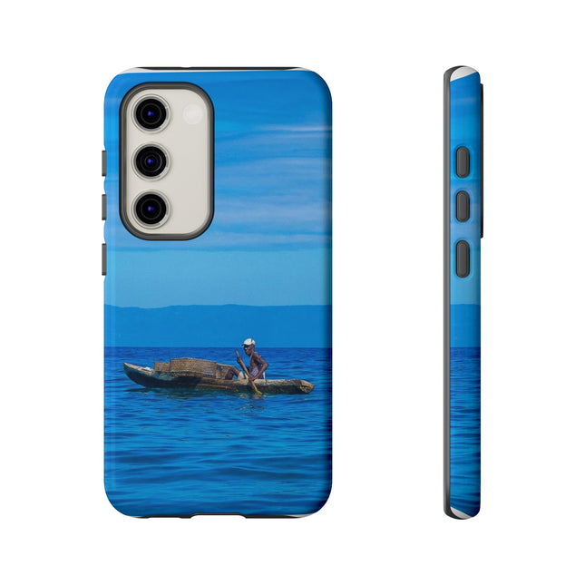 Haitian Fisherman Phone Case – Coastal Art Design – Durable, Stylish Caribbean Inspired Case - CreoleSizzle
