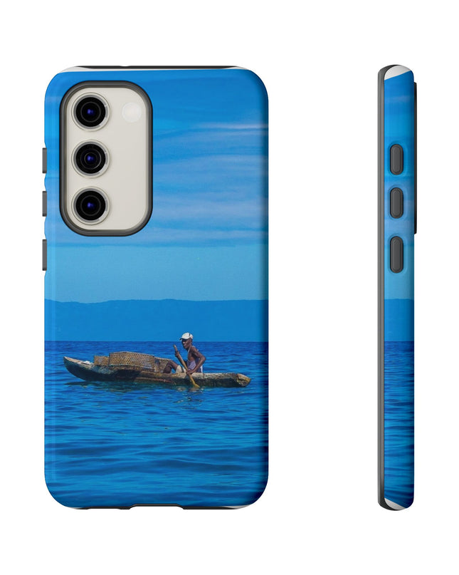 Haitian Fisherman Phone Case – Coastal Art Design – Durable, Stylish Caribbean Inspired Case - CreoleSizzle