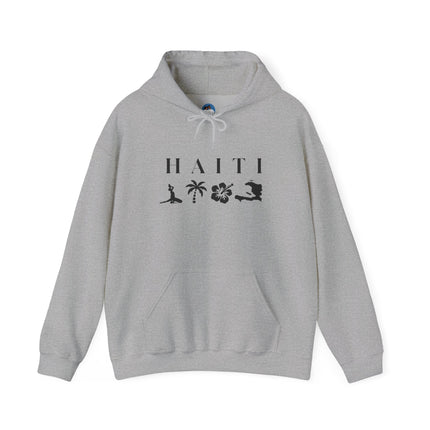 Haiti Island Escape Hoodie Unisex Caribbean Streetwear Tropical Nature Inspired Sweatshirt Caribbean Vibes