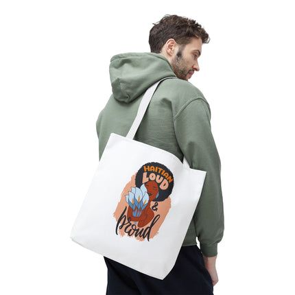Haitian Loud & Proud Premium Cultural Tote Bags Limited Artist Edition - CreoleSizzle
