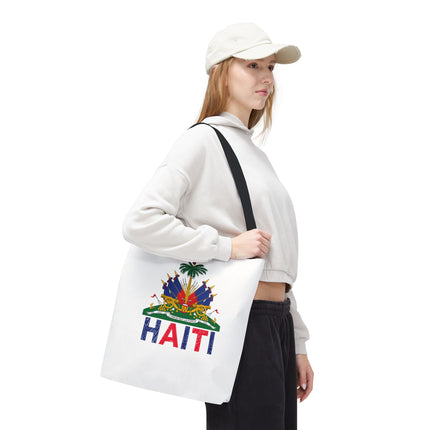 Ayiti Crayon Emblem Educational Heritage Tote Bag Diaspora Kids Edition - CreoleSizzle