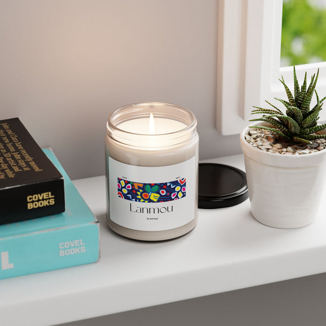 Lanmou Haitian Love & Artistry Soy Candle Creole Heritage Design Limited Edition Cultural Keepsake