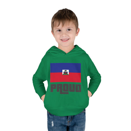 Haitian Pride Toddler Hoodie GTA-Inspired Flag Design Cozy Fleece Pullover Cultural Heritage Kidswear