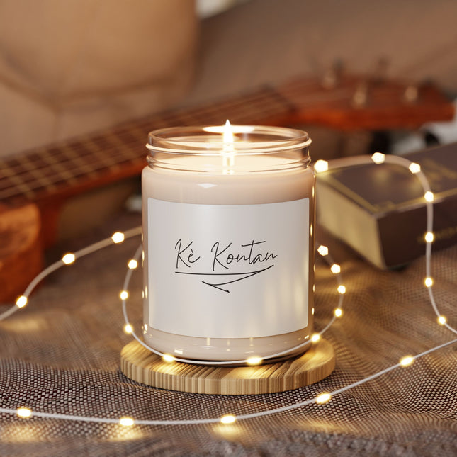 Kè Kontan Happy Heart Minimalist Candle Elegant Haitian Joy Collection - CreoleSizzle