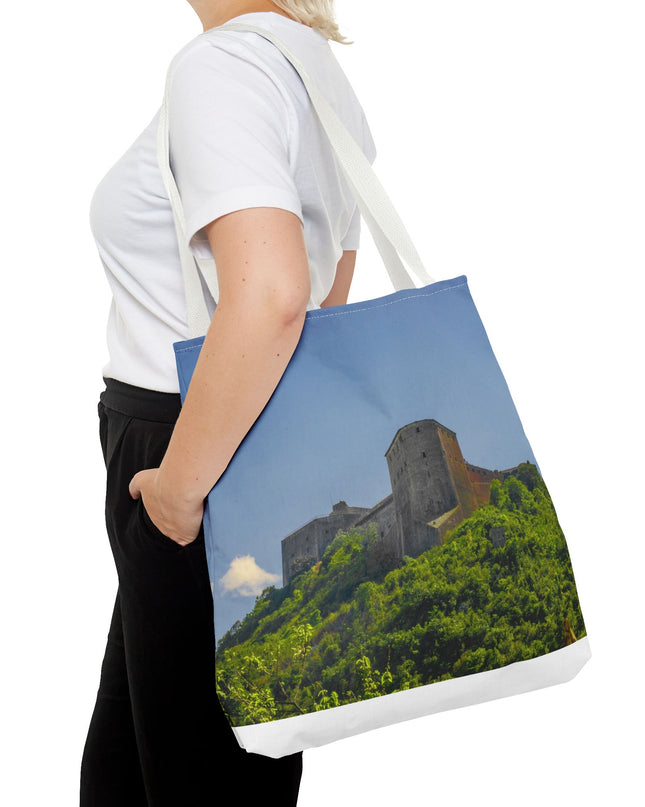 Haitian Citadelle Laferrière Tote Bag – Historical Haiti Travel Bag – Durable All-Over Print Shopping Bag - CreoleSizzle