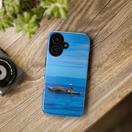Haitian Fisherman Phone Case – Coastal Art Design – Durable, Stylish Caribbean Inspired Case - CreoleSizzle