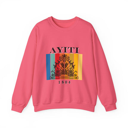 Ayiti 1804 Haitian Flag T-Shirt - Bold Haitian Pride Shirt for Cultural Heritage - CreoleSizzle