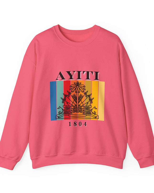 Ayiti 1804 Haitian Flag T-Shirt - Bold Haitian Pride Shirt for Cultural Heritage - CreoleSizzle