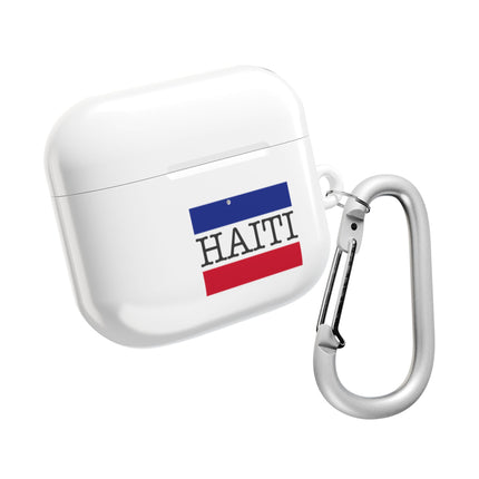 Haitian Flag and Name Minimalist National Pride AirPods Case Everyday Heritage Edition