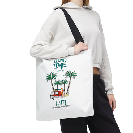 Summer Time Haiti Limited Edition Tropical Design Tote Haitian Beach Vibes - CreoleSizzle