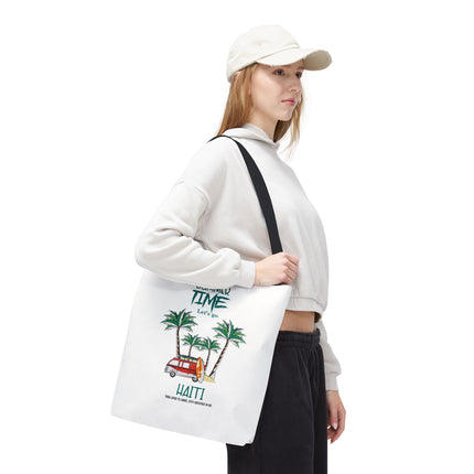 Summer Time Haiti Limited Edition Tropical Design Tote Haitian Beach Vibes - CreoleSizzle