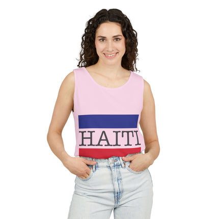 Haiti Pride Tank Top Flag Emblem Heritage Shirt Unisex Summer Streetwear Everyday Haiti Collection