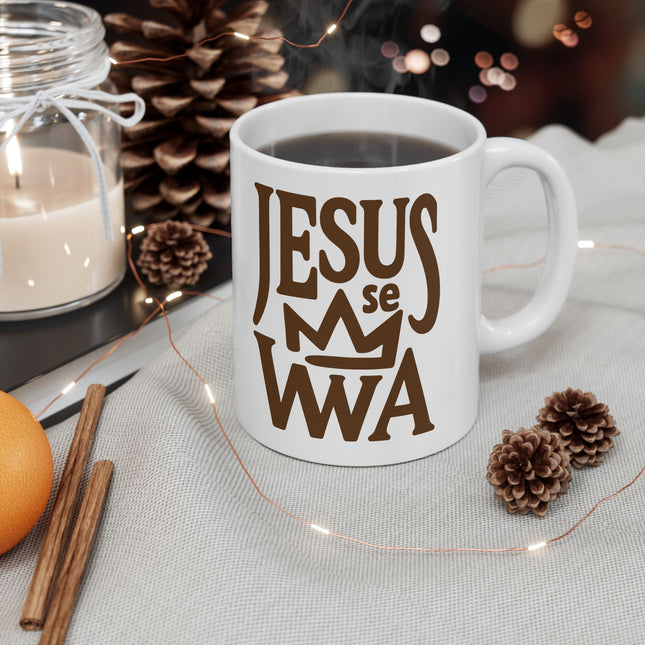 Jezi se Wa Limited Faith and Heritage Edition Ceramic Mug Haitian Spiritual Pride Design - CreoleSizzle