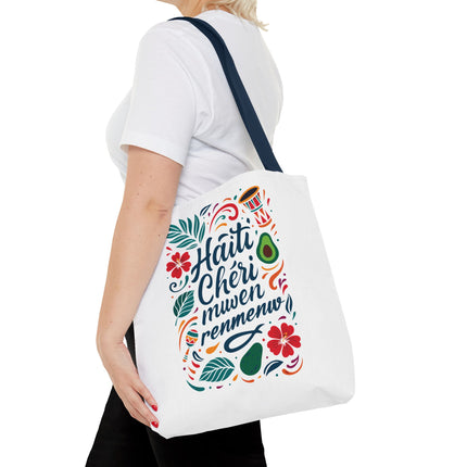 Haiti Chéri Mwen Renmenw Limited Edition Heritage Tote Love Letter to Haiti - CreoleSizzle