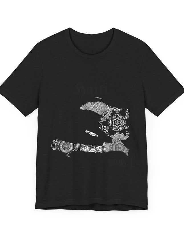 Haiti Map Graphic T-Shirt Unisex Soft Cotton Tee Cultural Design Haitian Pride Shirt Unisex Jersey Short Sleeve Tee - CreoleSizzle